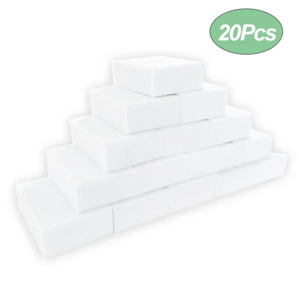 10/20/50/100Pcs Melamine Sponge Magic Sponge Eraser Eraser Cleaner Cleaning Sponges for Kitchen Bathroom Cleaning Tools 10*6*2cm