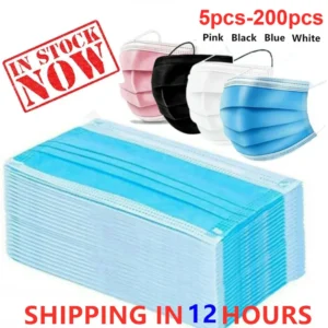 H38cde8dff77644febadb7806c106c0562.webp Mouth Masks 3-layer Anti-Dust Disposable Mascarillas Non Woven Meltblown Cloth Masks Elastic Ear Loop Face Mask