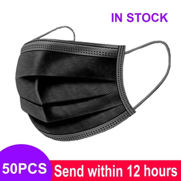 H45d0ca59c0574a44966c6e3bee66e00fj.webp Mouth Masks 3-layer Anti-Dust Disposable Mascarillas Non Woven Meltblown Cloth Masks Elastic Ear Loop Face Mask