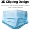 H471960d3a3104c5fb50845e424c995ebZ.webp Mouth Masks 3-layer Anti-Dust Disposable Mascarillas Non Woven Meltblown Cloth Masks Elastic Ear Loop Face Mask