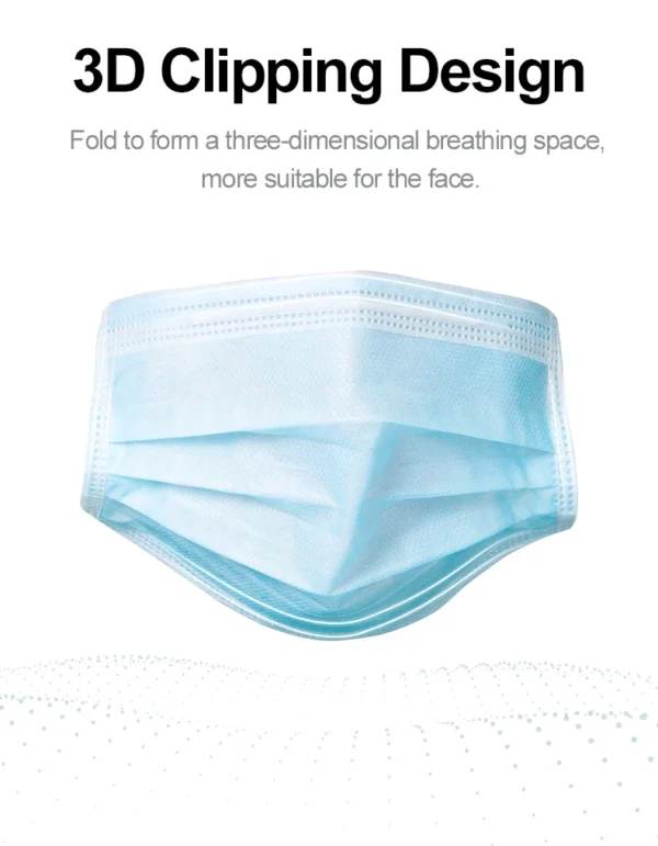 Hb5a9e38ecabb454a99eeba6d1d038785r.webp Mouth Masks 3-layer Anti-Dust Disposable Mascarillas Non Woven Meltblown Cloth Masks Elastic Ear Loop Face Mask