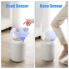 S059809532cbf4b10957db4bed6b9a4e4a.webp Automatic Trash Can with Lid, Small Plastic Smart Trash Can, Motion Sensor Trash Can for Bedroom, Bathroom, Kitchen, Office