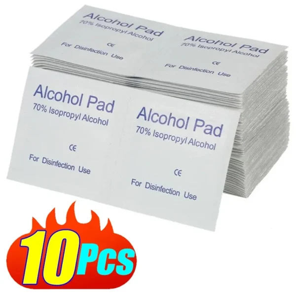 S0a61b9d7256043218aa98d3234a1a078U.webp 10/100Pcs Disposable Alcohol Cotton Pads Disinfectant Wipe Alcohol Tablets Home Outdoor Cleaning Care Tools 75% Alcohol Wet Wipe
