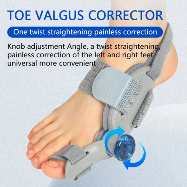 S10a4d092f2e5446188113faeac6e5330m.webp Unisex Bunion Corrector Foot Hallux Valgus Braces Rotatable Toe Separator Straightener Adjustable Pedicure Finger Toe Corrector
