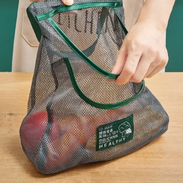 S10f7c915ba5a4169901f4302d768f4abt.webp Reusable Storage Bags Kitchen Hanging Mesh Bag Home Fruit And Vegetable Storage Net Bag For Ginger Garlic Potatoes Onions