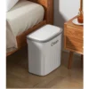 12/16L Press Type Wall Mounted Trash Can For Bathroom Toilet Garbage Bucket With Lid Kitchen Recycling Bin Hanging Wastebasket