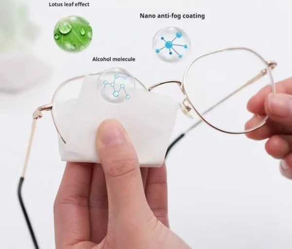 S12c4cc17b08f4956ac41041f51c934abb.webp 100pcs Eyeglasses Polishing Cleaner Lens Wipes Microfiber Glasses Cleaning Cloth Disposable Wet Tissue Wipes German Standards