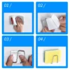 S13531762fec04a62b6445584a336e391a.webp Kitchen Stainless Steel Sink Sponges Holder Self Adhesive Drain Drying Rack Kitchen Wall Hooks Accessories Storage Organizer