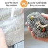 Wholesale Metal Steel Wire Rags Cloth Home Kitchen Pot Pan Dishwashing Double-sided Dishcloth Cleaning Cloths Towel Scrubber Rag