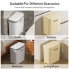 12/16L Press Type Wall Mounted Trash Can For Bathroom Toilet Garbage Bucket With Lid Kitchen Recycling Bin Hanging Wastebasket