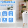 S1b81471e529b4d7fb64306dc2409facdJ.webp Automatic Trash Can with Lid, Small Plastic Smart Trash Can, Motion Sensor Trash Can for Bedroom, Bathroom, Kitchen, Office