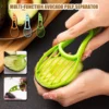 S1d662fef72824f8b8f40b1fae111ec1fZ.webp 3 In 1 Multi-Function Avocado Peeler Pulp Separator Plastic Orange Kiwi Fruit Peeler Knife Cutter Household Kitchen Accessories