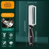 S1dbe4dd7d478480f89851024fd9e80c7P.webp Stainless steel peeler with wooden handle for peeling and slicing fruits and vegetables | Durable and smooth operation