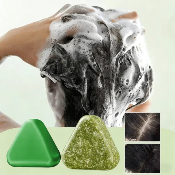 Natural Herbal Shampoo Soap Usman Grass Handmade Soap Hair Nourishing, Oil Control, Refreshing, Fluffy and Soothing Hair Care