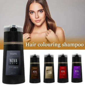 S20b6fab3a07240238bea60fbff6c4186Y.webp Nova Hair Dyeing 3-in-1 Hair Care Shampoo Natural Fast White Hair Dyed Black Hair Dye Lasting Convenience Men Women Hair Care