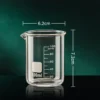 S21192cd6ae8a4e628678e0d7a8f3bb1cf.webp Glass Measuring Cup High Borosilicate Clear Scale Cup Heat-resisting Laboratory Beaker Kitchen Baking 50/100/150/250/500/1000ml