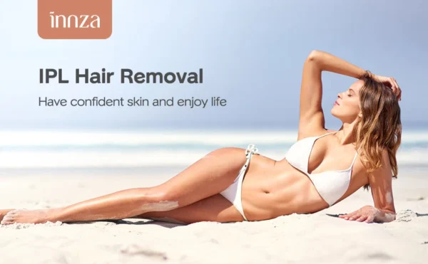 S22674a3faaea430084d1f28b00366bf7J.webp INNZA Hair Removal with Ice Cooling Care Function for Women Permanent,999,999 Flashes Painless IPL Hair Remover Device