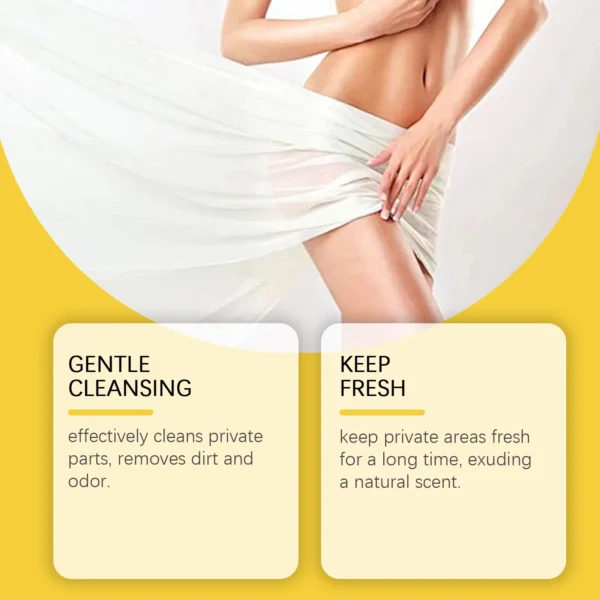 Female Body Wash with Natural Sunflower Oil Private Parts Cleansing Refreshing Oil Long-Lasting Fragrance Anti Itch Shower Gel