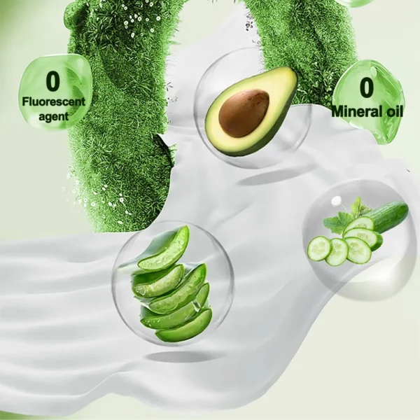 S24c0ada69b86443aa7d658fd398c02cce.webp 80 PCS Avocado Scented Makeup Removing Wipes - Deep Cleansing, Travel-Friendly, Single-Use