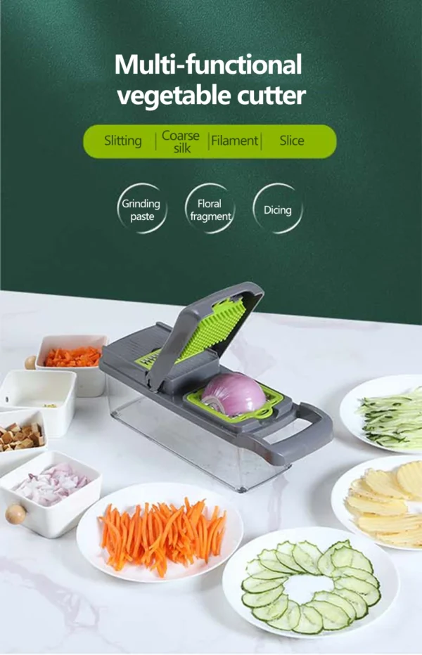 S274c4405d7a0418e8e6e1f0e369f551d1.webp Vegetable Cutter Multifunctional Slicer Fruit Potato Peeler Carrot Grater Kitchen accessories basket vegetable slicer