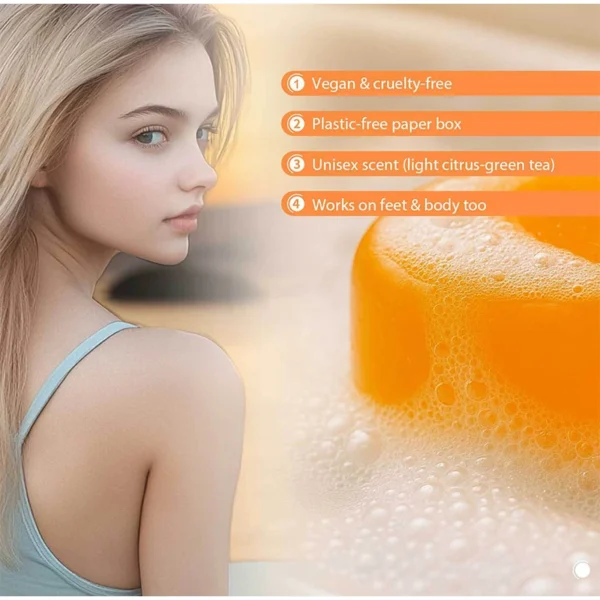 Japanese Persimmon Soap Brand Natural Gentle Cleansing Body Deodorant Soap Suitable For All Skin Types Moisturizing Cleans Soap
