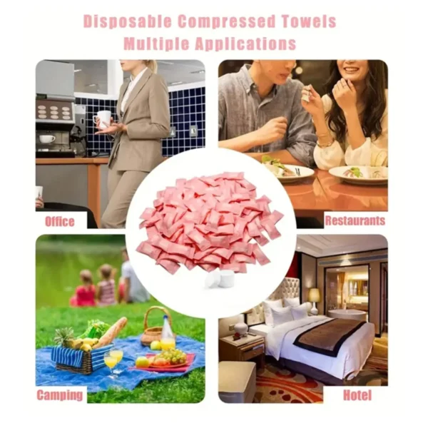 S27c20a105c0847329f2725180a8df26b5.webp 10/20/50pcs Disposable Compressed Towels, Travel Home Beauty And Cleaning Products Disposable Face Towels Expandable Wet Wipes