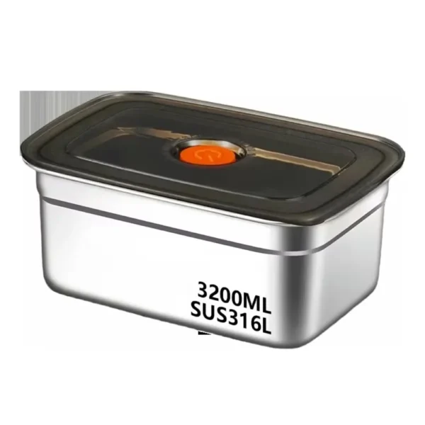 Stainless Steel Camping Lunch Box Sealed Leak-proof Bento Box Microwave Suitable Large Capacity Refrigerator Freezer Storage Box