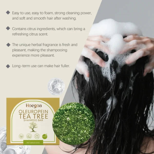 S2a1b2304a24e4c4b837754ce1ac0d4c4O-2.webp Herbal Dandruff Removal Shampoo Bar Mild Tea Tree Oil Essence Oil Control Scalp Cleansing Hair Care Soap Hair Damaged Repairing