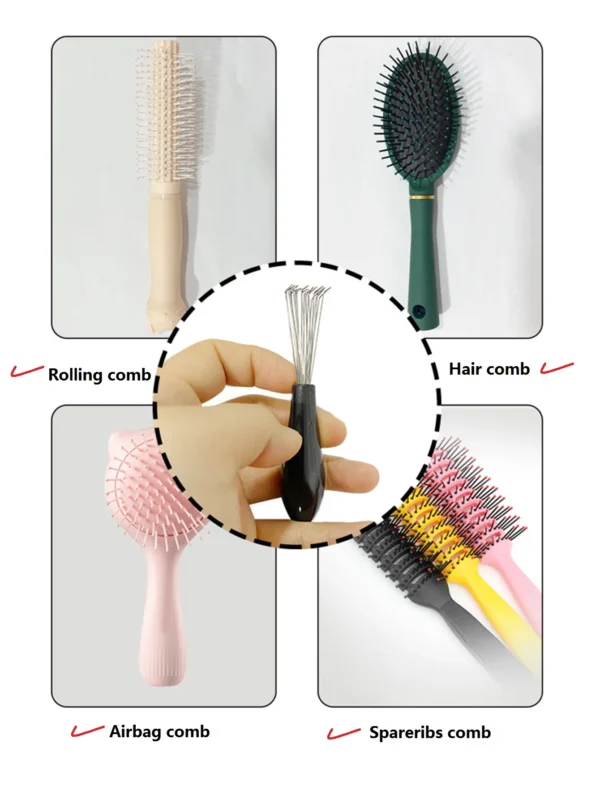 S2ac238cb03b14804b921ffaebef2ddc6e.webp Comb Hair Brush Cleaner Plastic Handle Cleaning Brush Remover Embedded Beauty Tools Cleaning Products Cleaning Supplies