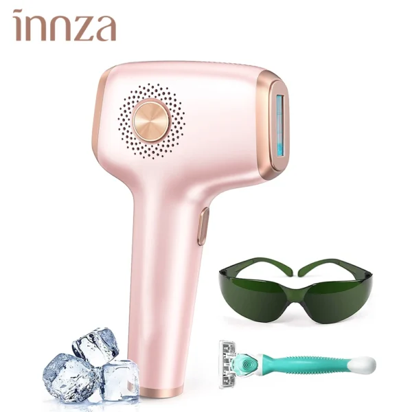 S2da22121669d492f8bdca21851e23478R.webp INNZA Hair Removal with Ice Cooling Care Function for Women Permanent,999,999 Flashes Painless IPL Hair Remover Device