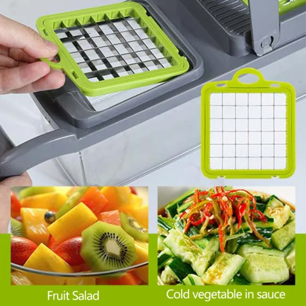 S305686f23ae9442db2b9cc97886191ae4.webp Vegetable Cutter Multifunctional Slicer Fruit Potato Peeler Carrot Grater Kitchen accessories basket vegetable slicer