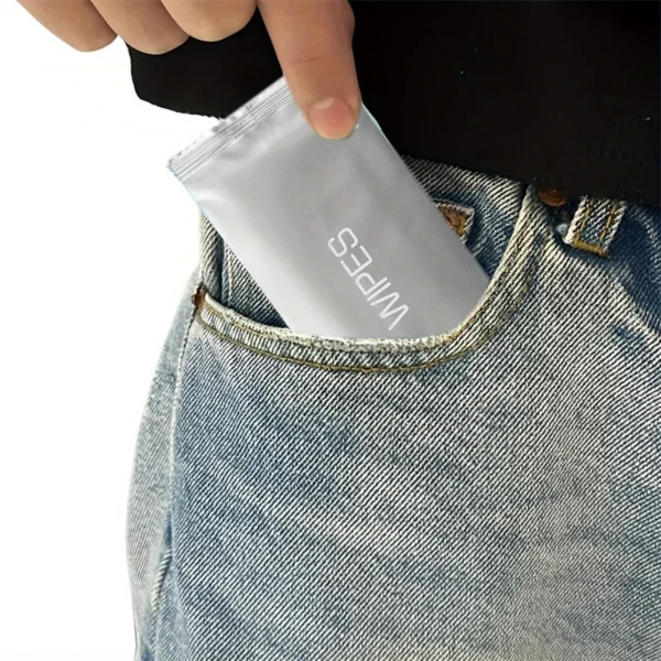 20pcs individually wrapped wipes, disposable, portable wipes, travel, camping, fitness, toilet