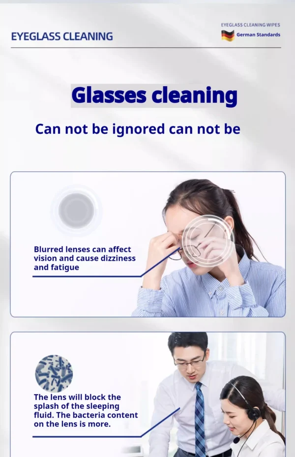 S324bb533cd3a47bcaf0bac0e3c6520808.webp 100pcs Eyeglasses Polishing Cleaner Lens Wipes Microfiber Glasses Cleaning Cloth Disposable Wet Tissue Wipes German Standards