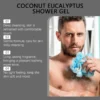 S35d1c258a76c4cc9a9c332f42da4e060i-2.webp Men's Eucalyptus Coconut Body Wash Deep Cleansing Shower Gel Refreshing Scent Long Lasting Fragrance Oil Control 100ml