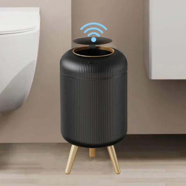 S36af42ca50ef4cd28e23b03455220b55k.webp Automatic Trash Can with Lid, Small Plastic Smart Trash Can, Motion Sensor Trash Can for Bedroom, Bathroom, Kitchen, Office