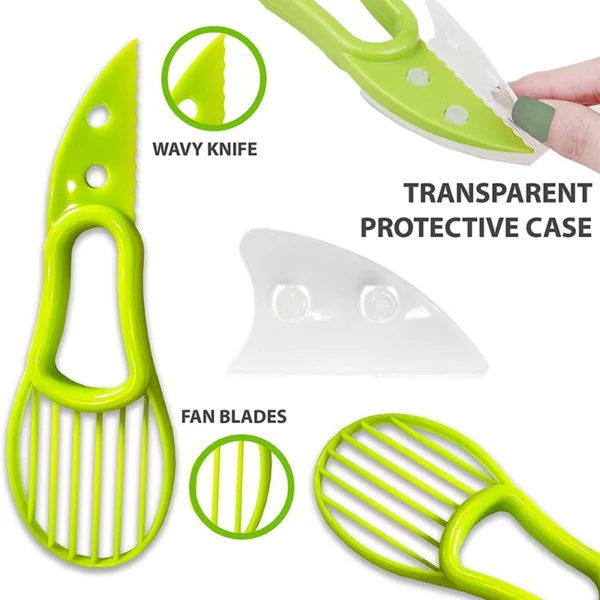 S38a41ce462cf4d66b2cd9306756ca87ey.webp 3 In 1 Multi-Function Avocado Peeler Pulp Separator Plastic Orange Kiwi Fruit Peeler Knife Cutter Household Kitchen Accessories
