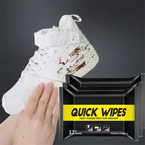 12-60Pcs Disposable Shoes Clean Wipes Portable White Shoes Cleaning Care Wipes Sneakers Cleaning Quick Wet Wipe VIE LENTE
