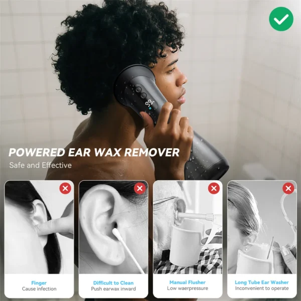 S3d957e13997447409770788e3b7303e0l.webp Upgraded Ear Wax Removal with Waste Water Tank Safety Ear Cleaner with Water Temperature Sensor Effective Ear Irrigation Kit