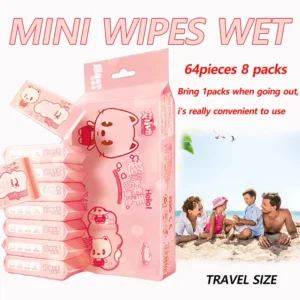 S41a3a63acdc64362abe8322ed6c1c267Y.webp 64pcs Disposable Mini Hand Wipes/Portable Travel Size Special Extraction Hand Mouth Cleaning Wipes Fo Home School Supplies