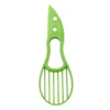 S43381175de68439dac3abff38d001edeE.webp 3 In 1 Multi-Function Avocado Peeler Pulp Separator Plastic Orange Kiwi Fruit Peeler Knife Cutter Household Kitchen Accessories