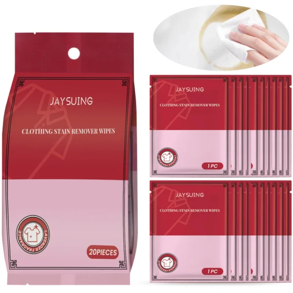S46bbab71efda4a1891385c49e3d8b28cQ.webp 20/40/100/200pcs Clothing Wipes Jacket Shirt Blouse Color Protection Stain Removal Wet Wipes Multifunction Clothes Cleaner