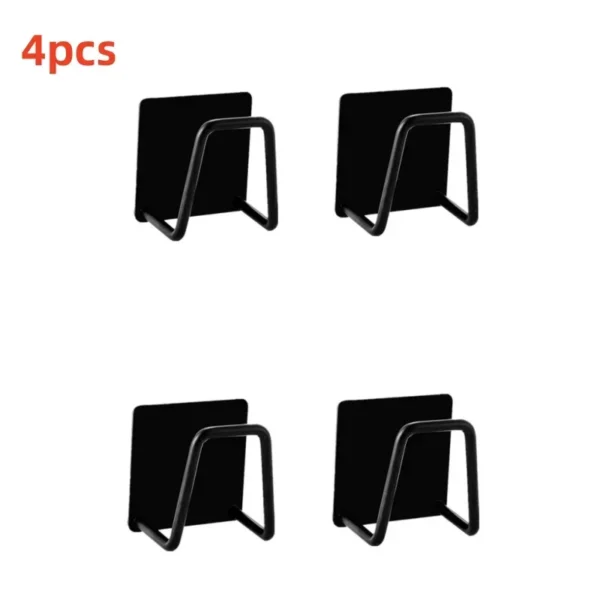 S49e09b1067644afb9638076c1492af3aG.webp Kitchen Stainless Steel Sink Sponges Holder Self Adhesive Drain Drying Rack Kitchen Wall Hooks Accessories Storage Organizer