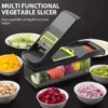 16in1 Multifunctional Vegetable Cutting Artifact Kitchen Dice Cutter Plinter Silk Wiper Kit Fruit Slicer Potato Shredder