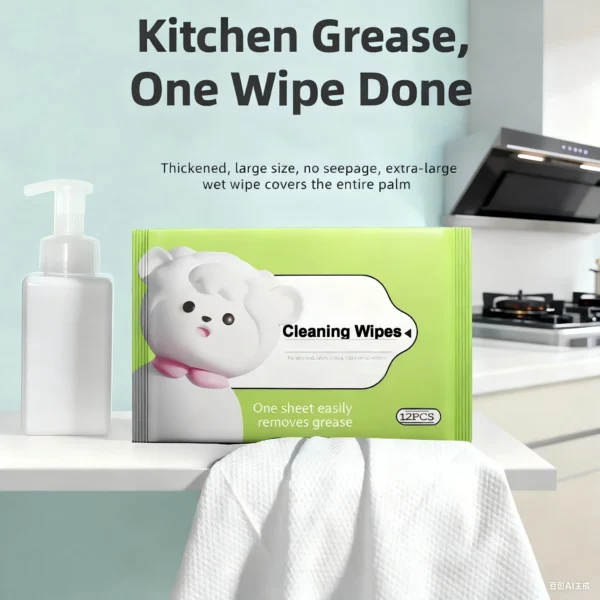 S52822b4f9b824819839f83b2501363a72.webp Table Top and Counter Cleaning Wipes 1 Resealable Pouch of 50 Count Pre-Moistened Wipes with High Shine Formula