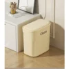12/16L Press Type Wall Mounted Trash Can For Bathroom Toilet Garbage Bucket With Lid Kitchen Recycling Bin Hanging Wastebasket