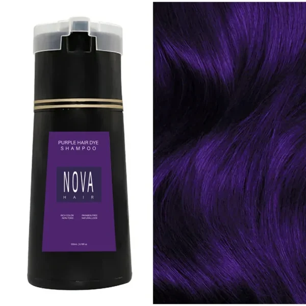 S5387b13d461c4f46960fea77fe87be78U.webp Nova Hair Dyeing 3-in-1 Hair Care Shampoo Natural Fast White Hair Dyed Black Hair Dye Lasting Convenience Men Women Hair Care