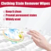 S587842e04d6c4e2eba36578ce1d3406cs.webp 20/40/100/200pcs Clothing Wipes Jacket Shirt Blouse Color Protection Stain Removal Wet Wipes Multifunction Clothes Cleaner