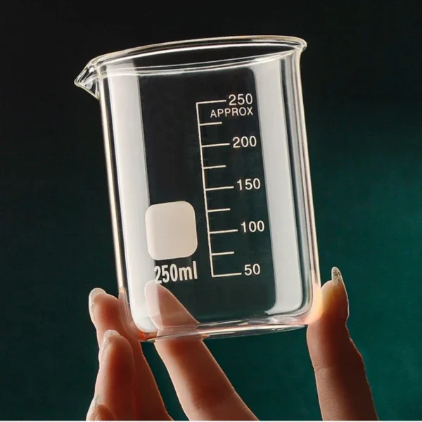 S5c96d0fa36ce49aeab3c46672f3a3c6dV.webp Glass Measuring Cup High Borosilicate Clear Scale Cup Heat-resisting Laboratory Beaker Kitchen Baking 50/100/150/250/500/1000ml