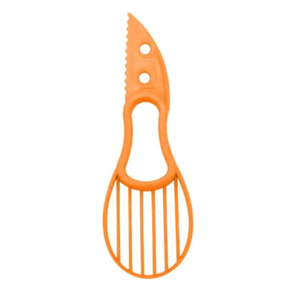 S60fe1ca62a8a45c7a0efaf9ce46411eaH.webp 3 In 1 Multi-Function Avocado Peeler Pulp Separator Plastic Orange Kiwi Fruit Peeler Knife Cutter Household Kitchen Accessories
