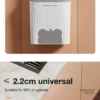 8.5/12L Kitchen Wastebasket Wall Mounted Trash Can With Lid Bathroom Trash Bin Garbage Can for Cabinet Under Sink Recycling Bin